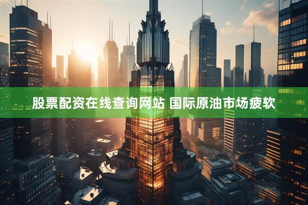 股票配资在线查询网站 国际原油市场疲软