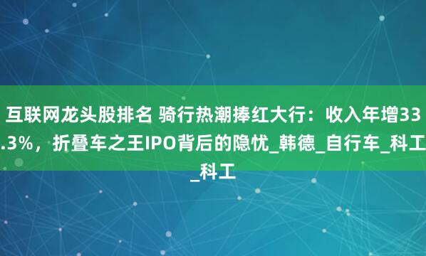 互联网龙头股排名 骑行热潮捧红大行：收入年增33.3%，折叠车之王IPO背后的隐忧_韩德_自行车_科工